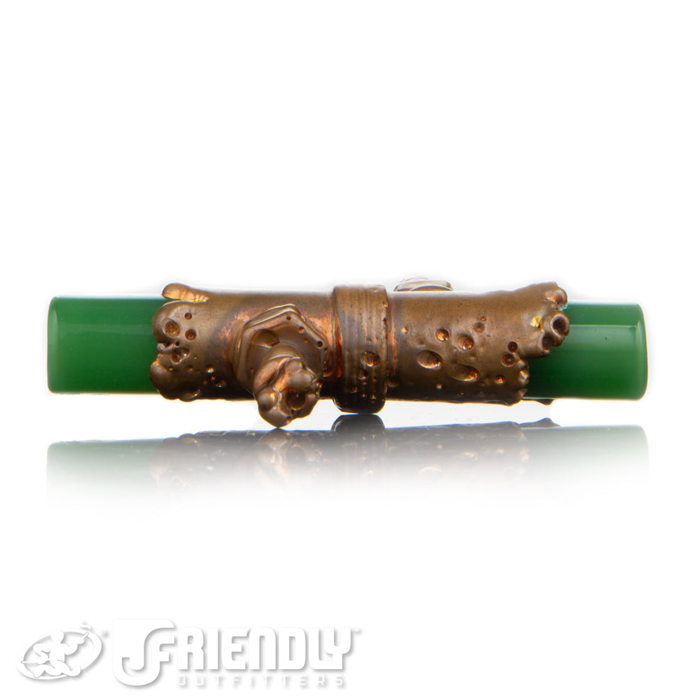 Snic Barnes Glass Electroformed Green Chillum