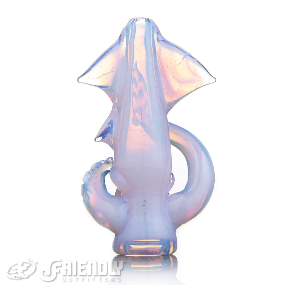 Mako Glass Pink Squid Chillum #5