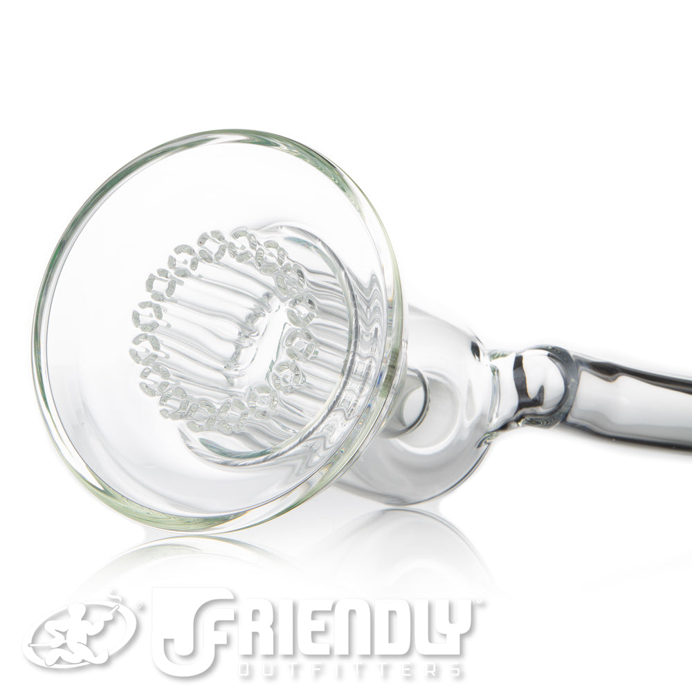Leisure Glass 18mm 16 Arm Bubbler w/ Green Logo