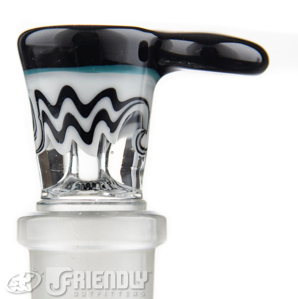 Talon Glass 18mm Black & White Wig Was Slide