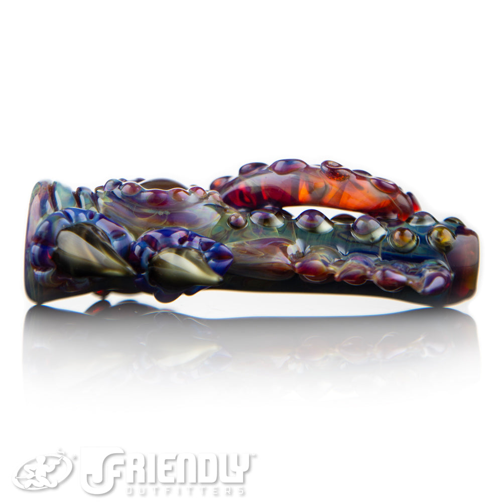Mako Glass Amber Purple Chillum #13