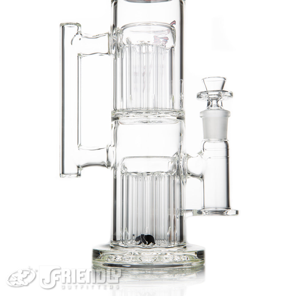 Moltn Glass 65 Double Tree Tube w/Red and Black Label
