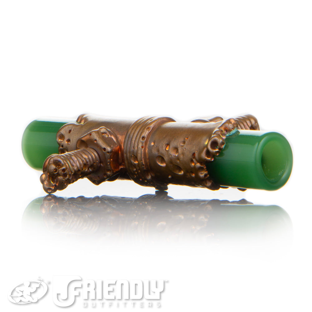 Snic Barnes Glass Electroformed Green Chillum