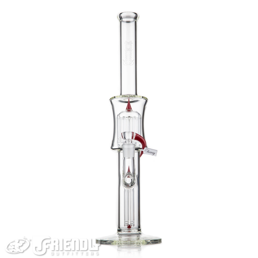 Sovereignty Glass Slitted Fixed 4 to 12 Arm Tree w/ Partial Cherry Accents