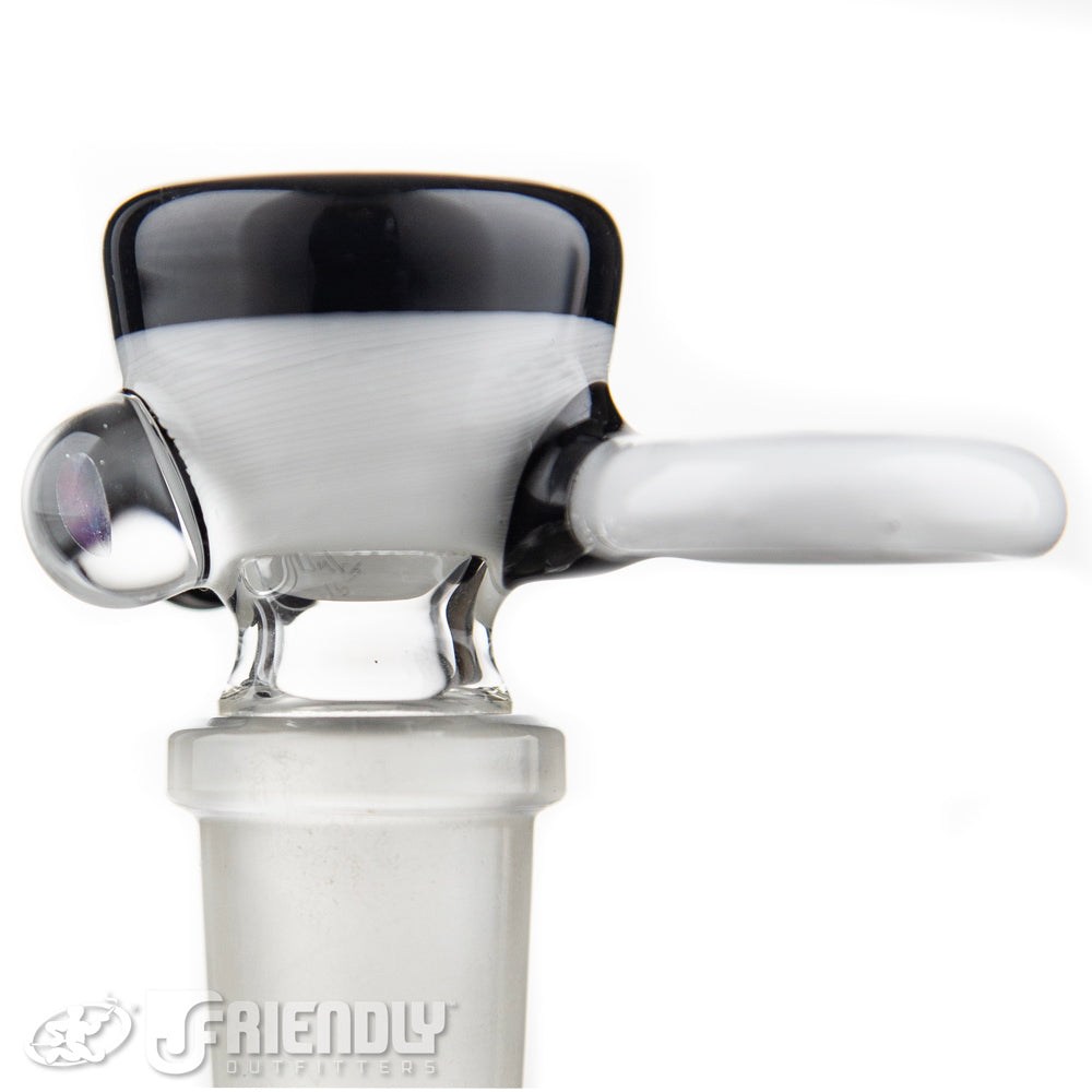 David Umbs Glass 18mm White & Black Slide