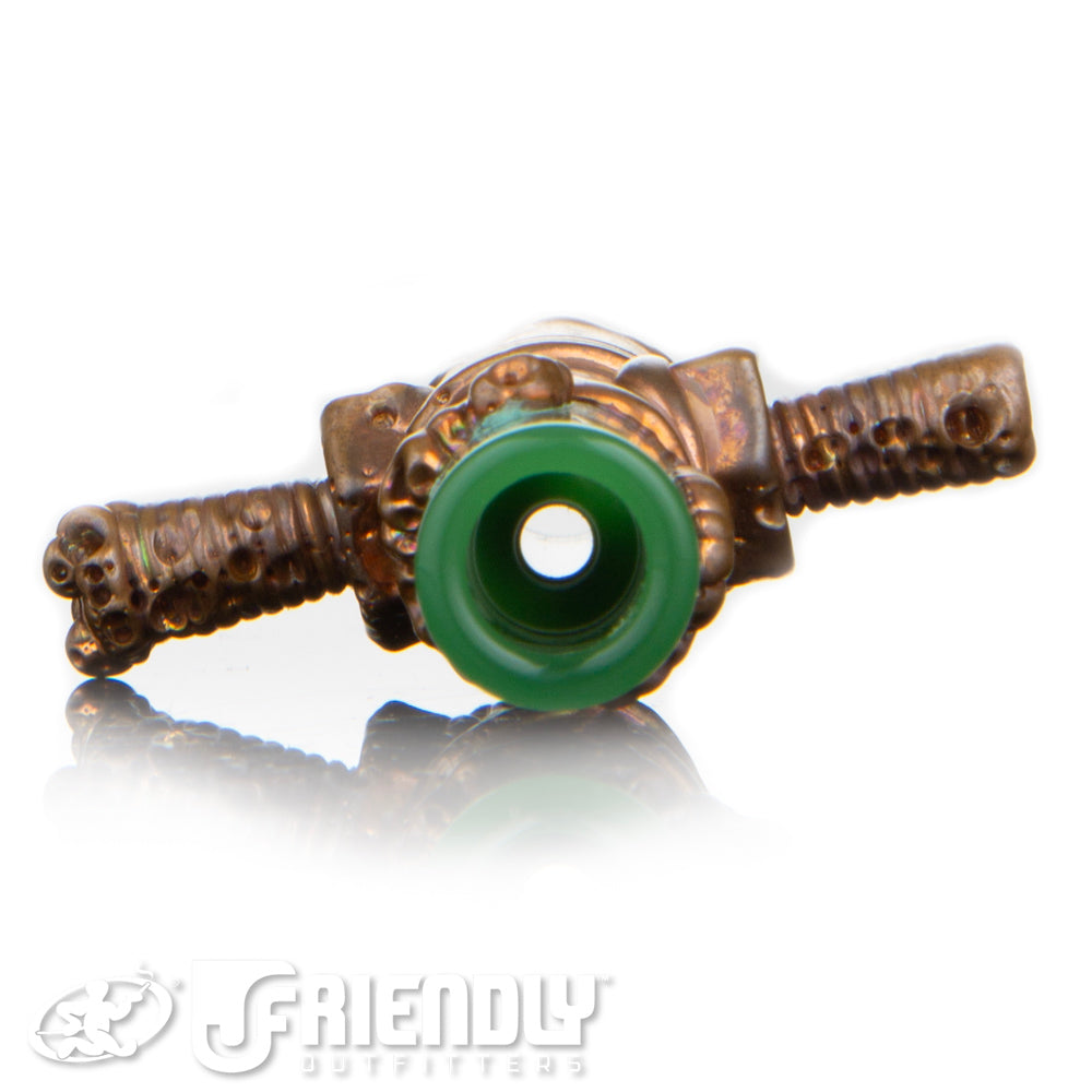 Snic Barnes Glass Electroformed Green Chillum