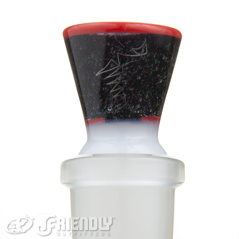 Amar Glass 18mm Crushed Opal Martini w/ Red Lip