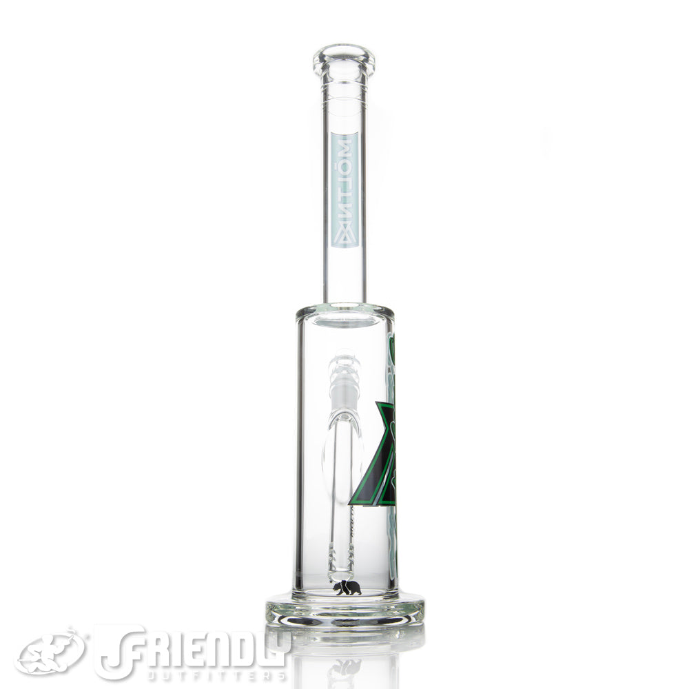 Moltn Glass 65 Removable Downstem Medium Body Tube w/ Green & Black Label