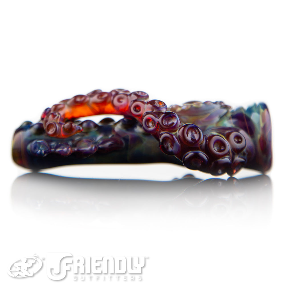 Mako Glass Amber Purple Chillum #13