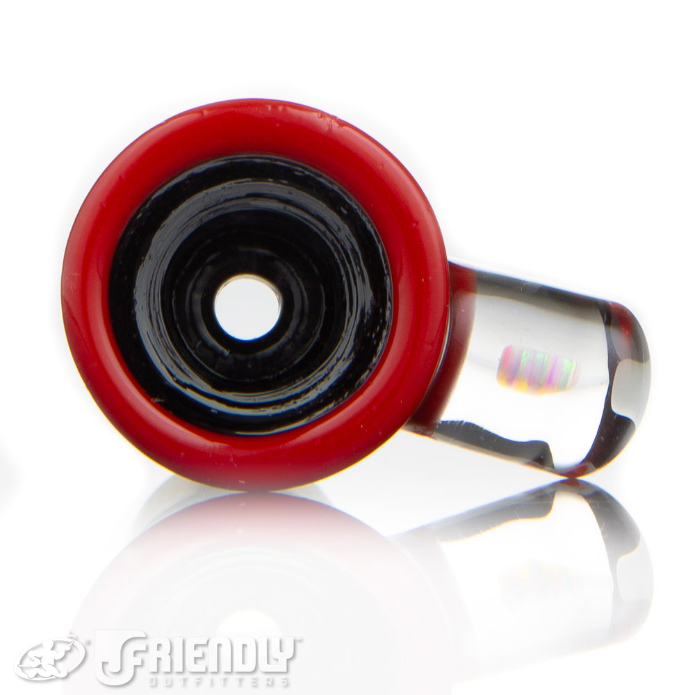 Amar Glass 18mm Crushed Opal Martini w/ Red Lip