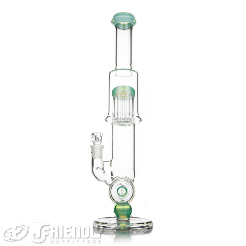 Leisure Glass 18mm Inline Flower Tube w/Titan Accents