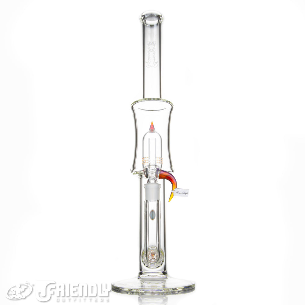 Sovereignty Glass Three Line to 75mm Grid Dome w/Minor Amber Purple Accents