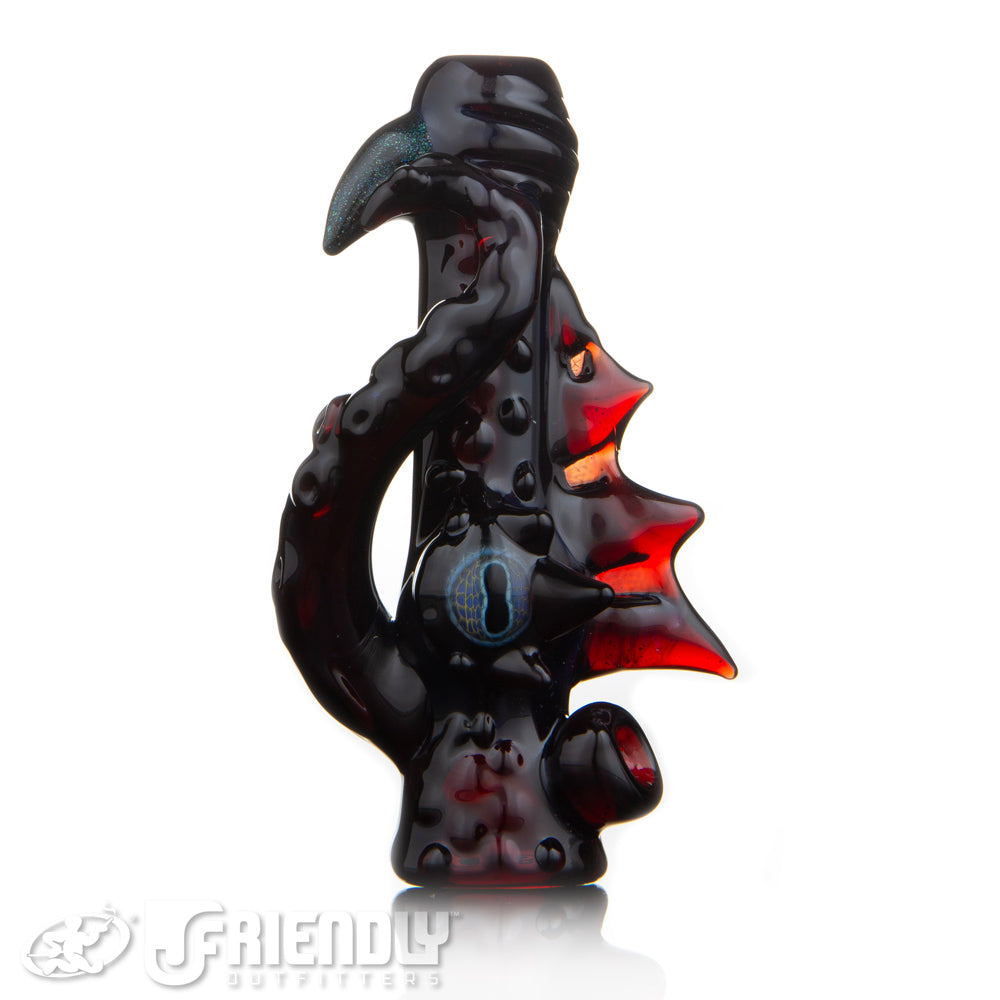 Mako Glass Red Dragon Chillum #4