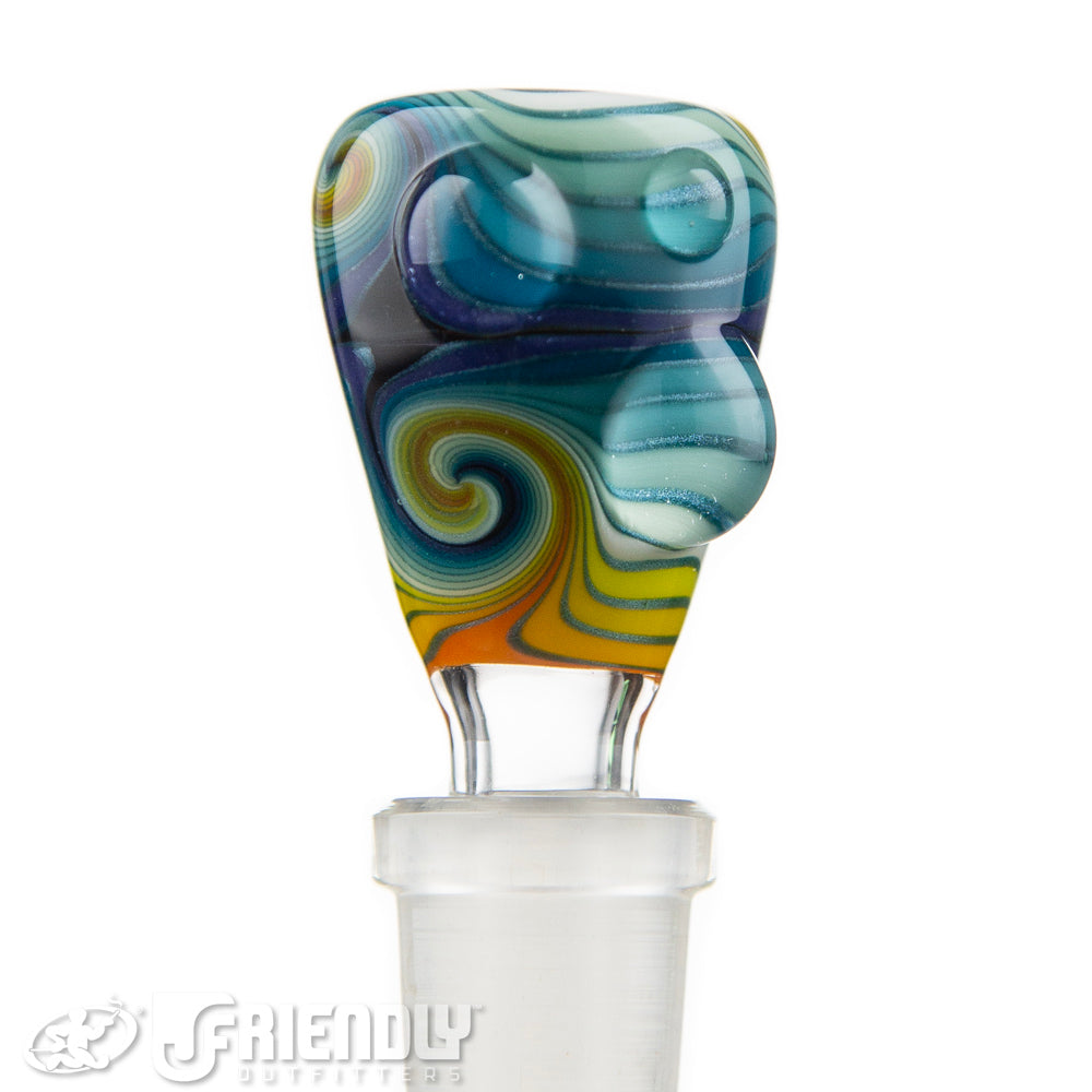 Mitchell Glass 14mm Blue & Yellow Slide