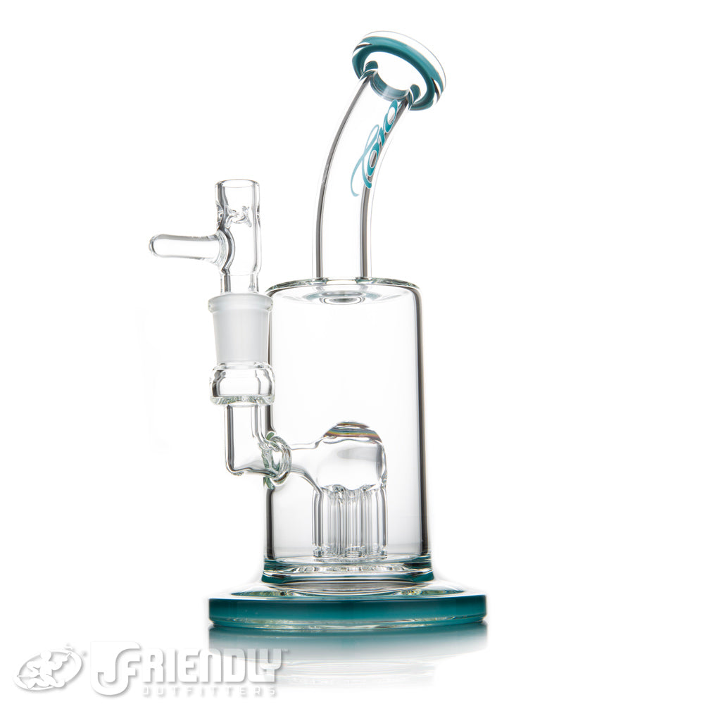 Toro Glass Mini 7 Arm Tree w/ Aqua Lips