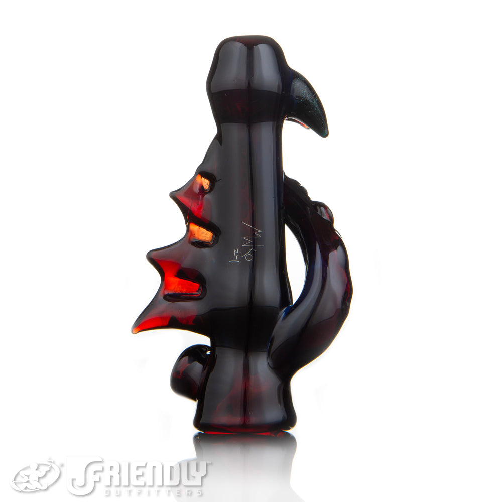 Mako Glass Red Dragon Chillum #4