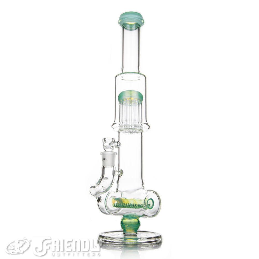 Leisure Glass 18mm Inline Flower Tube w/Titan Accents