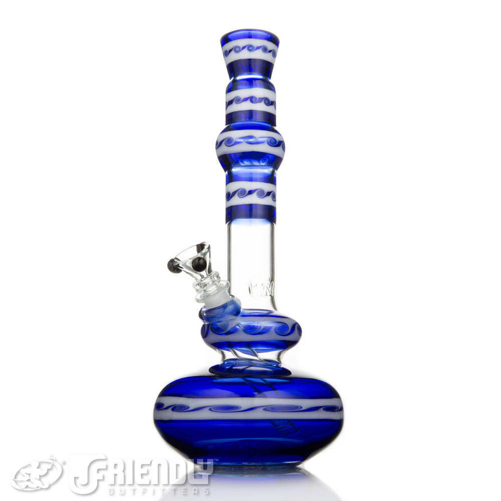 HVY Glass 14mm Blue & White Section Bubble Tube
