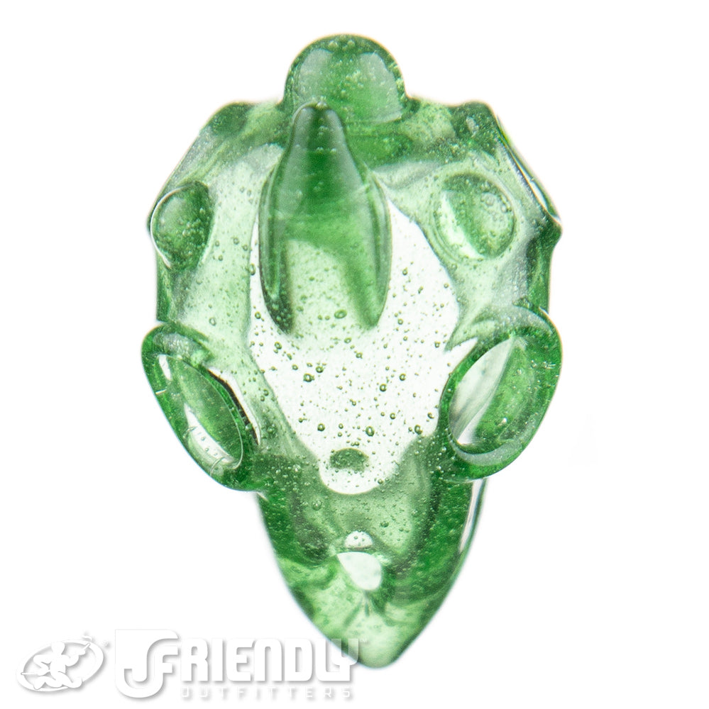 David Umbs Green Bird Skull Pendant