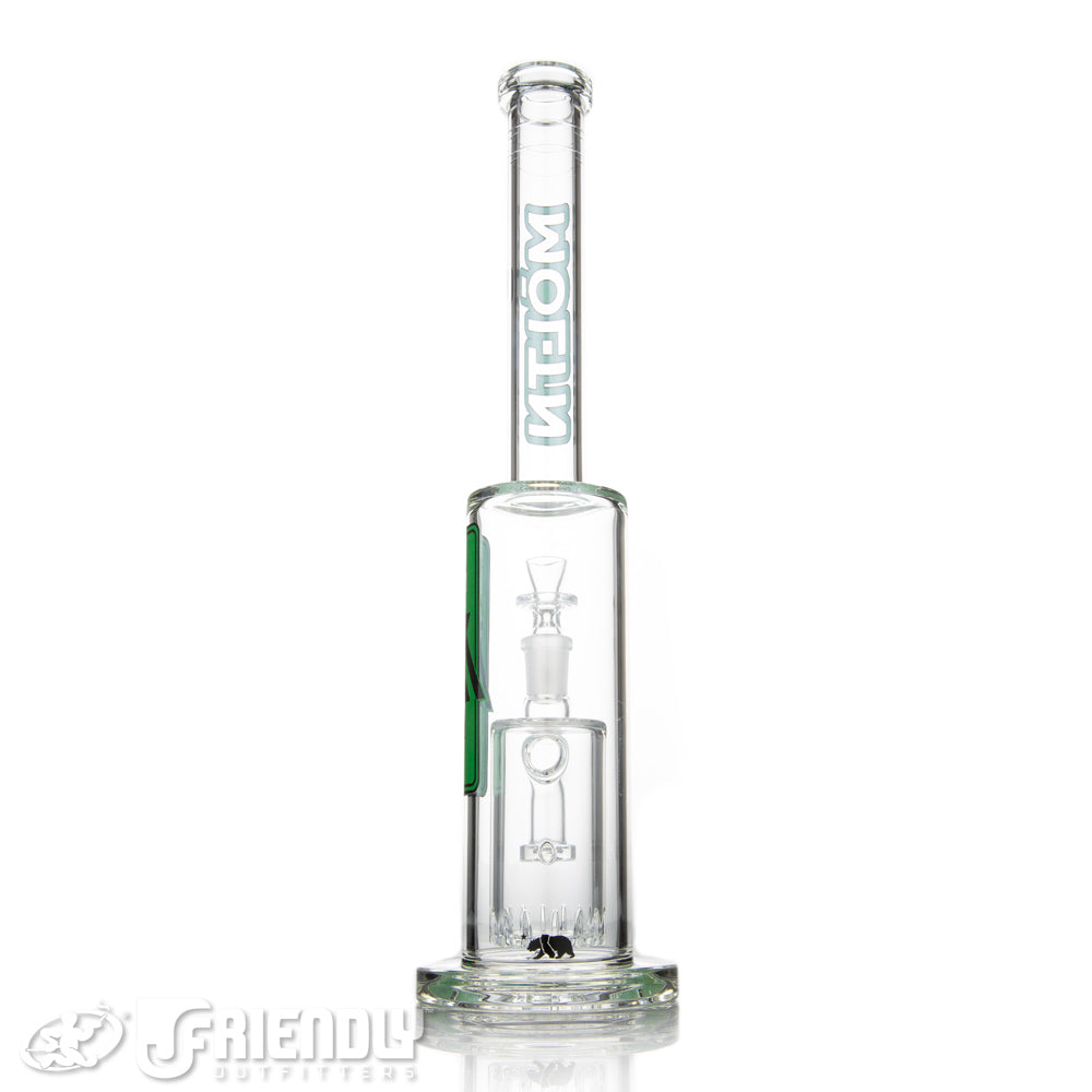 Moltn Glass 65 Medium Body Can Perc Tube w/ Green Label