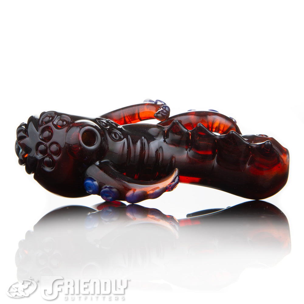 Mako Glass Red Sea Monster Spoon #12