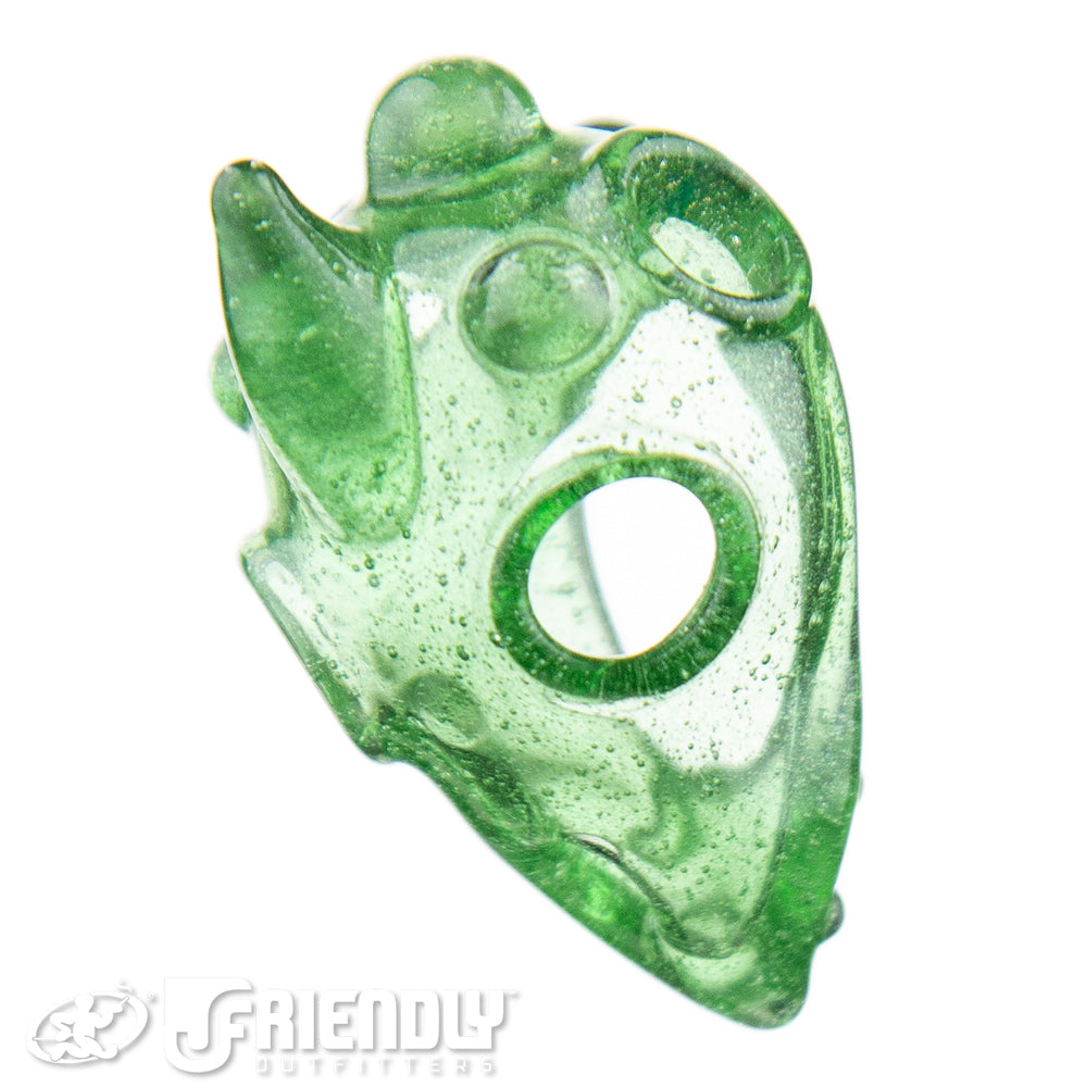 David Umbs Green Bird Skull Pendant