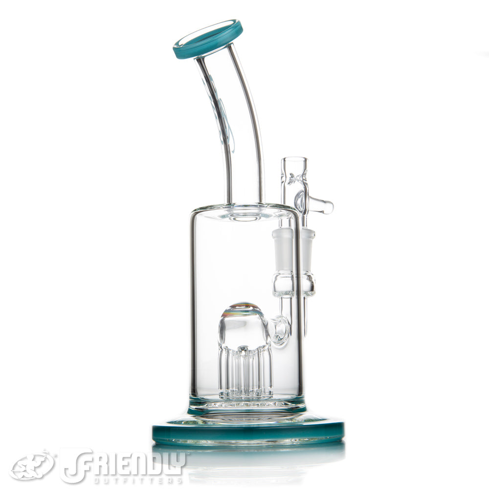 Toro Glass Mini 7 Arm Tree w/ Aqua Lips