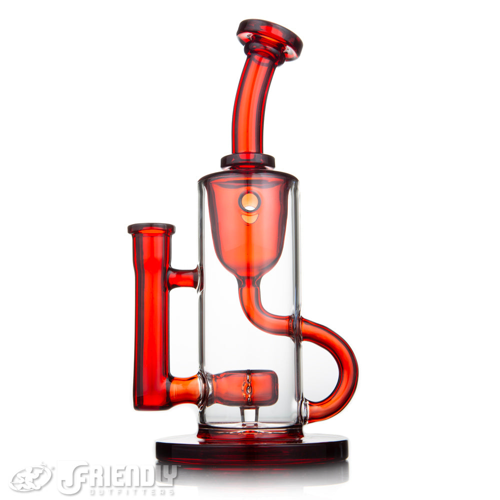 Fresh Glass 14mm Red Klein Recycler