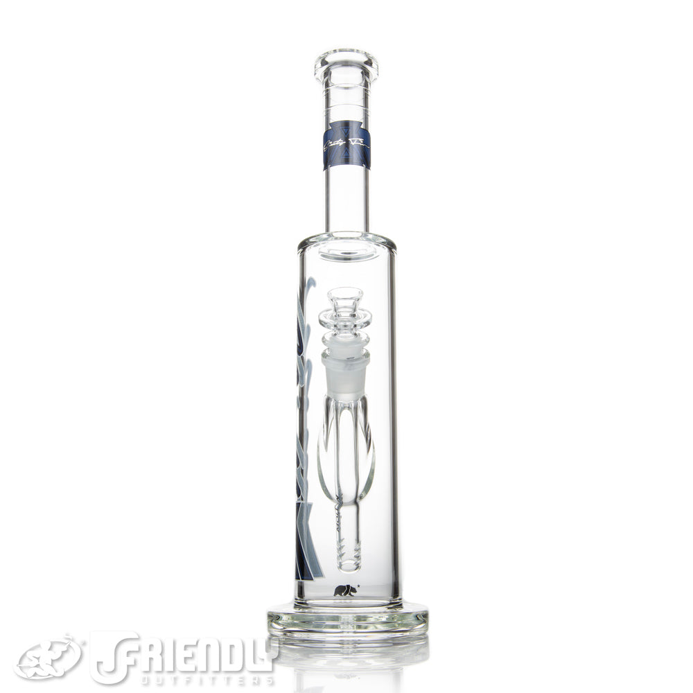 Moltn Glass 65 Removable Downstem Tall Body Tube w/ Blue & Black Label