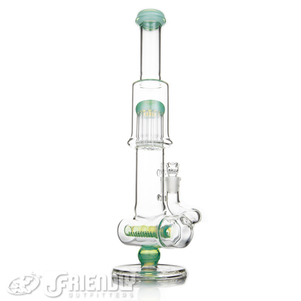 Leisure Glass 18mm Inline Flower Tube w/Titan Accents