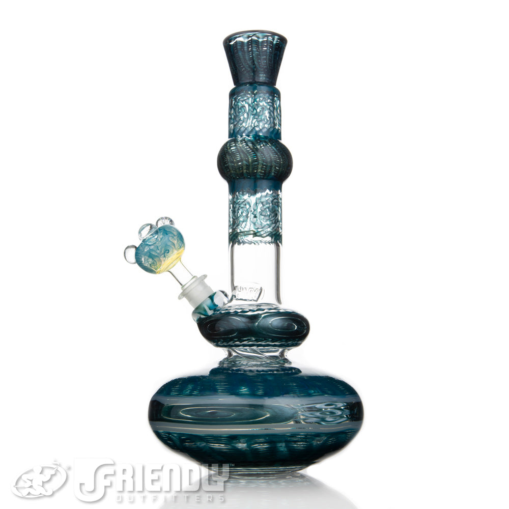 HVY Glass 14mm Teal Section Bubble Tube