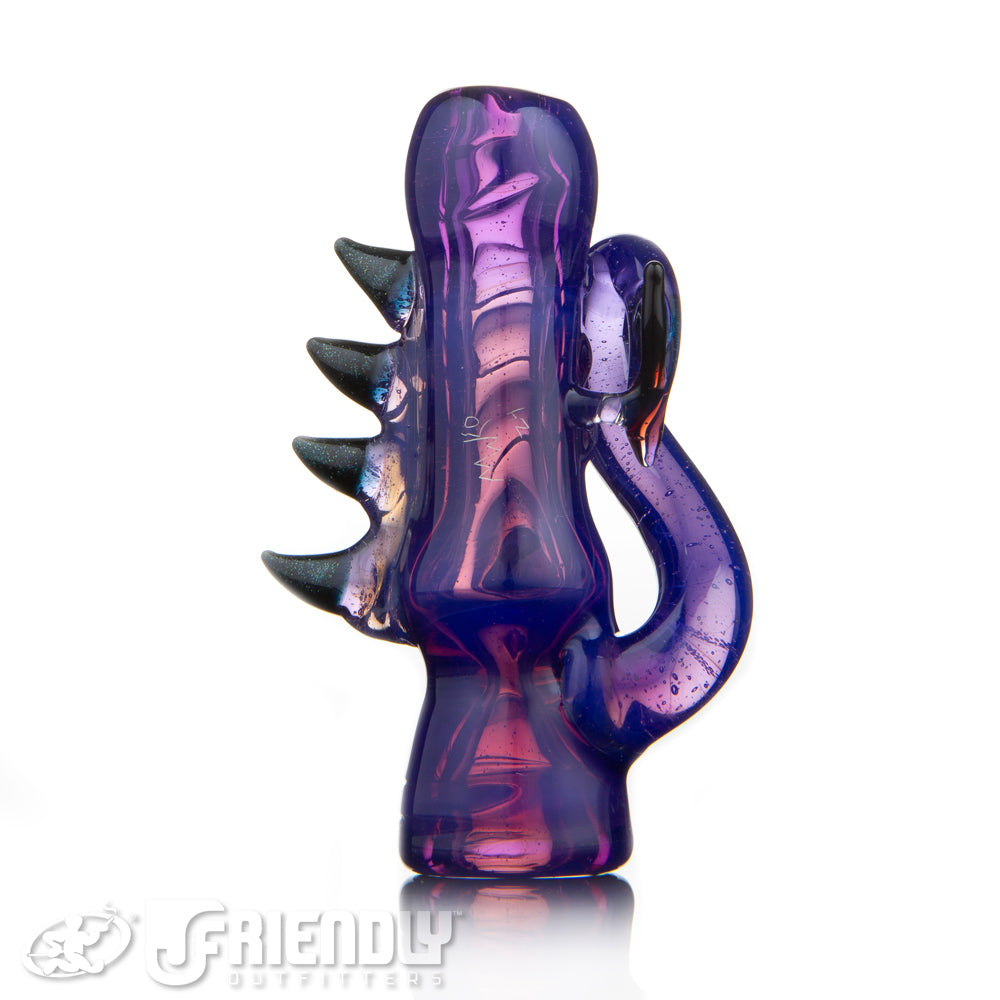 Mako Glass Purple Dragon Chillum #3