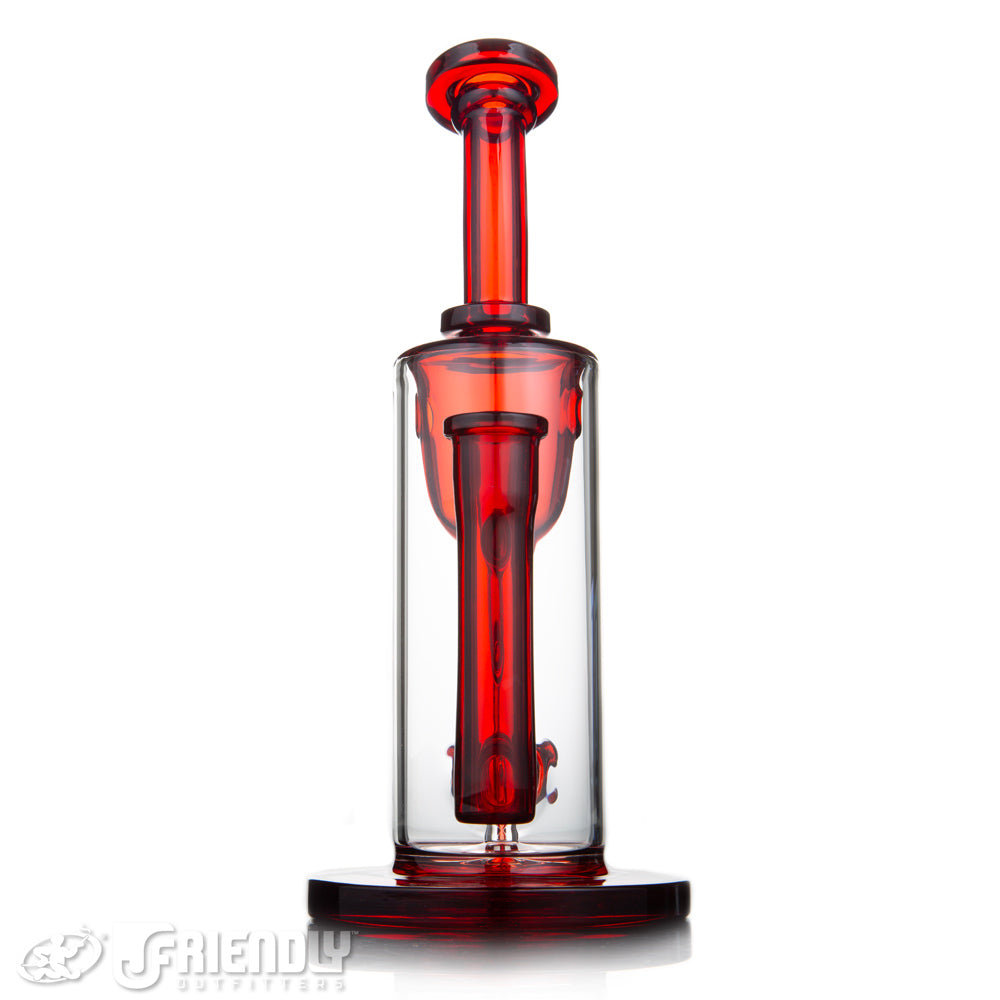 Fresh Glass 14mm Red Klein Recycler