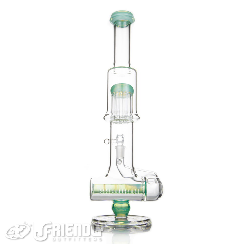 Leisure Glass 18mm Inline Flower Tube w/Titan Accents