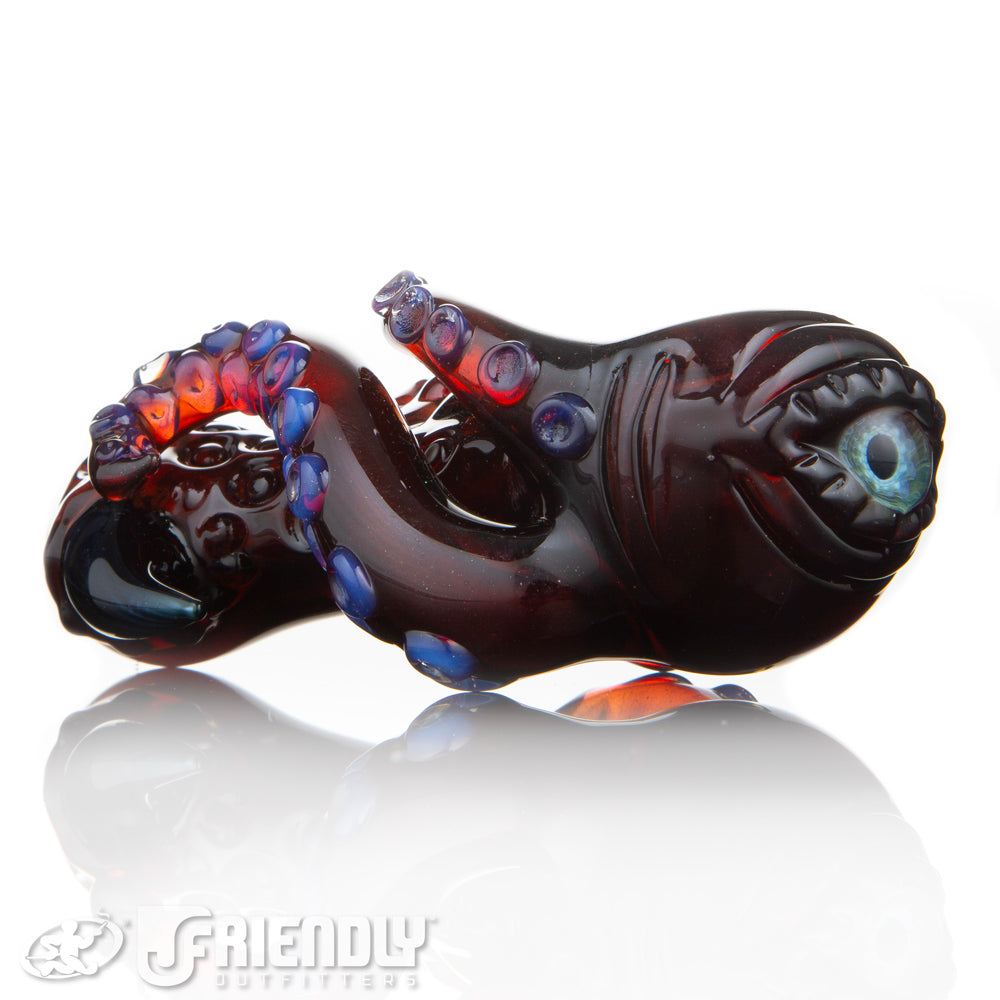 Mako Glass Red Sea Monster Spoon #12