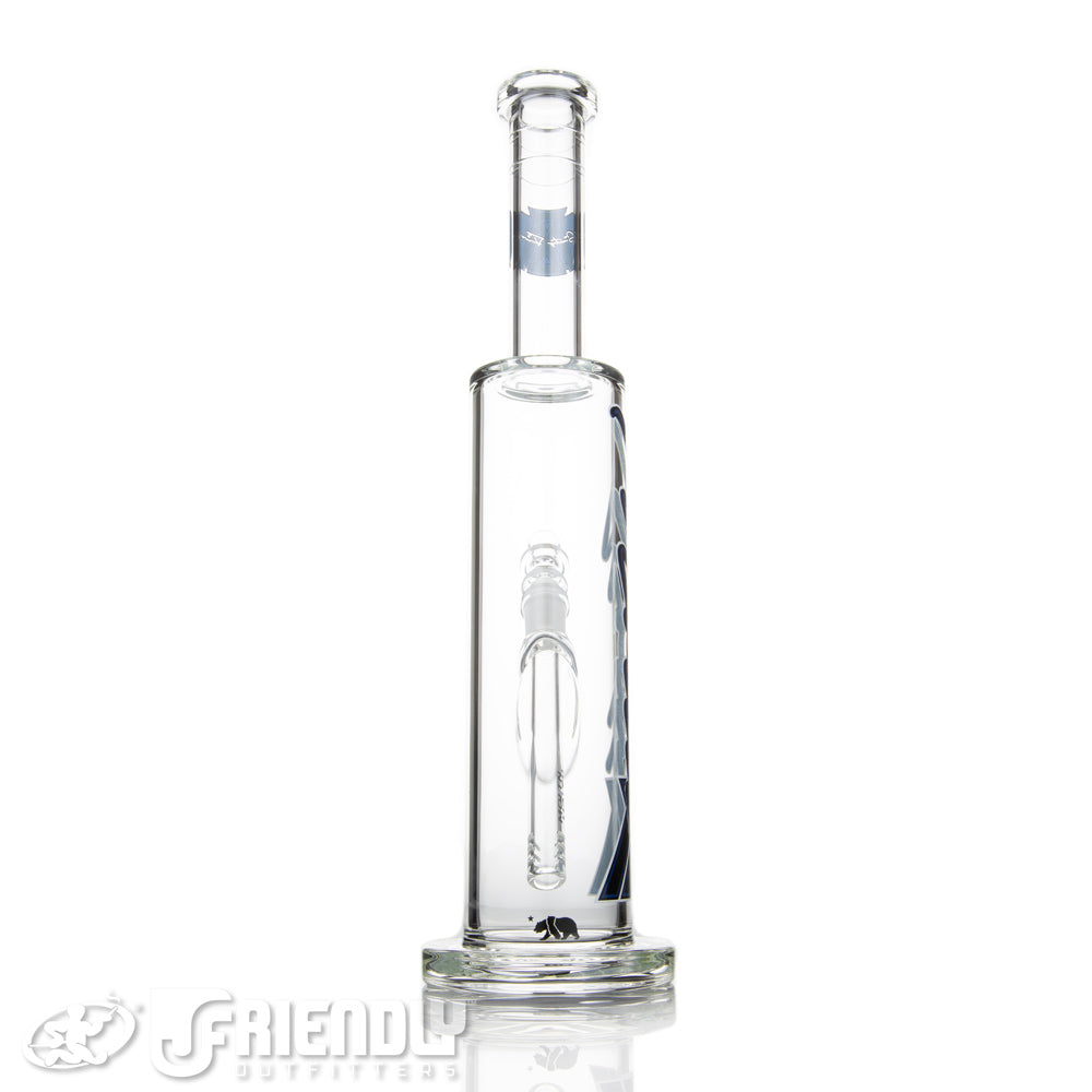 Moltn Glass 65 Removable Downstem Tall Body Tube w/ Blue & Black Label