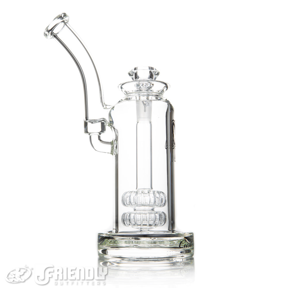 C2 Custom Creations Double Shower Head Bubbler w/Bowl Tray & Label #2