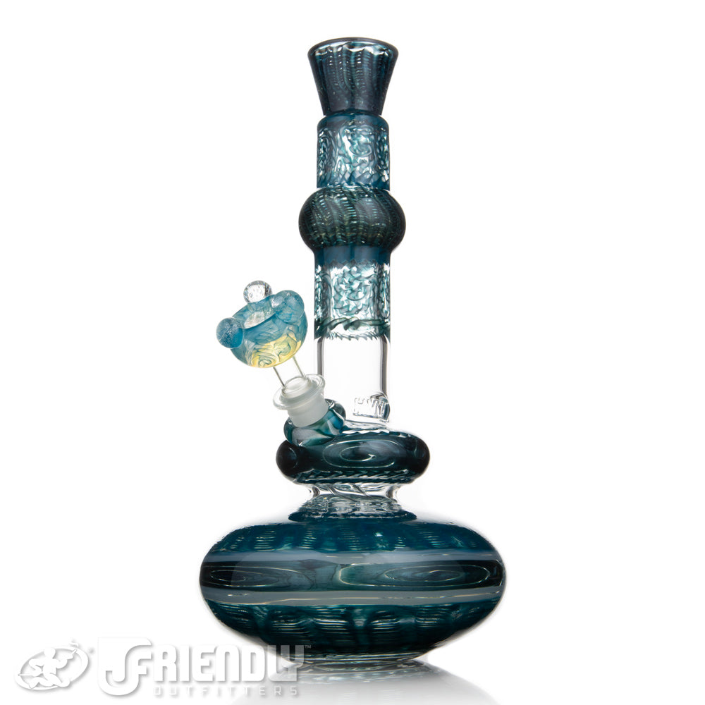 HVY Glass 14mm Teal Section Bubble Tube