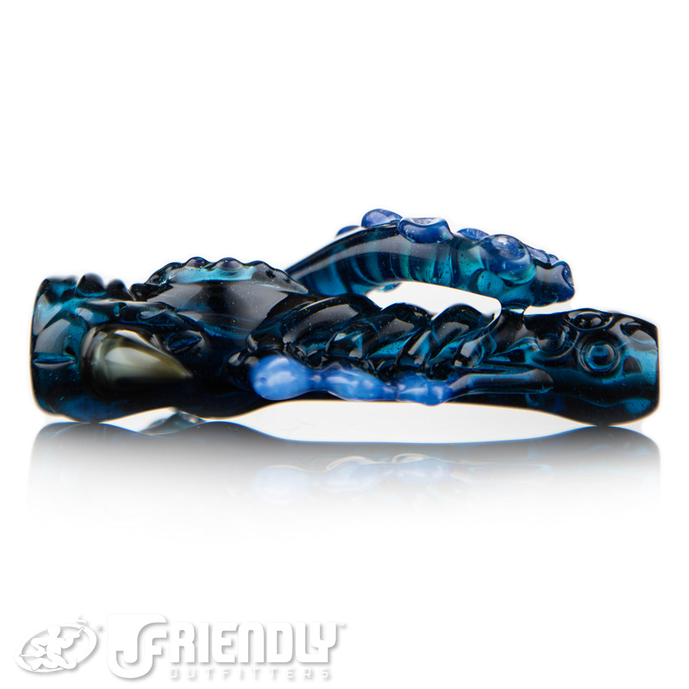 Mako Glass Transparent Blue Chillum #14