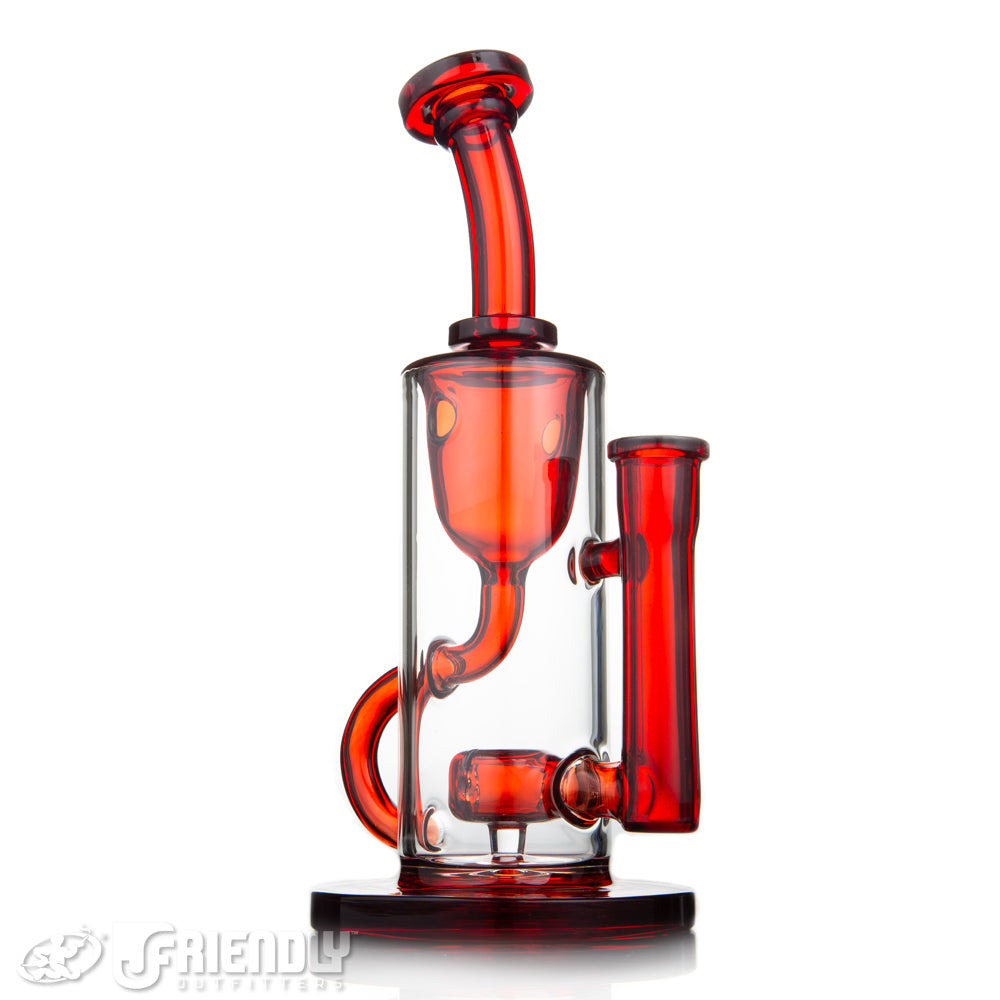 Fresh Glass 14mm Red Klein Recycler
