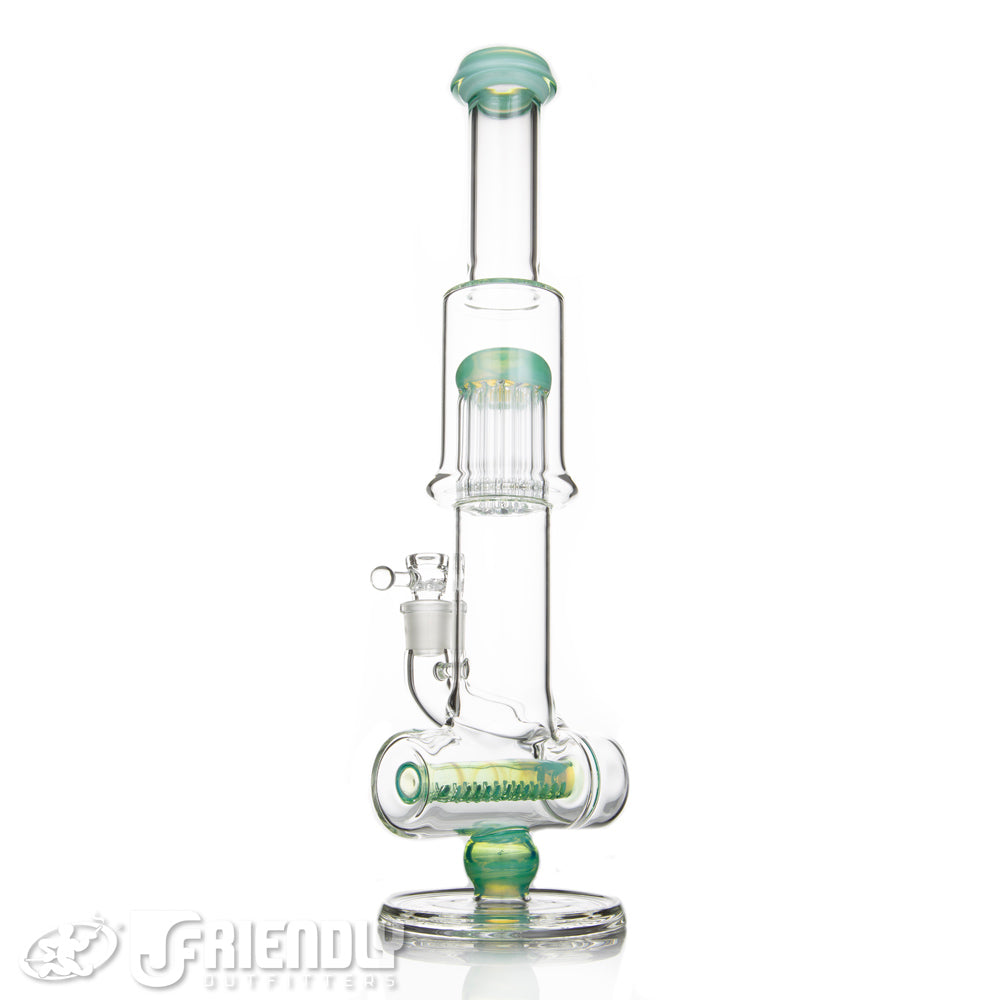 Leisure Glass 18mm Inline Flower Tube w/Titan Accents