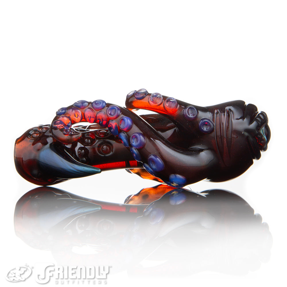 Mako Glass Red Sea Monster Spoon #12