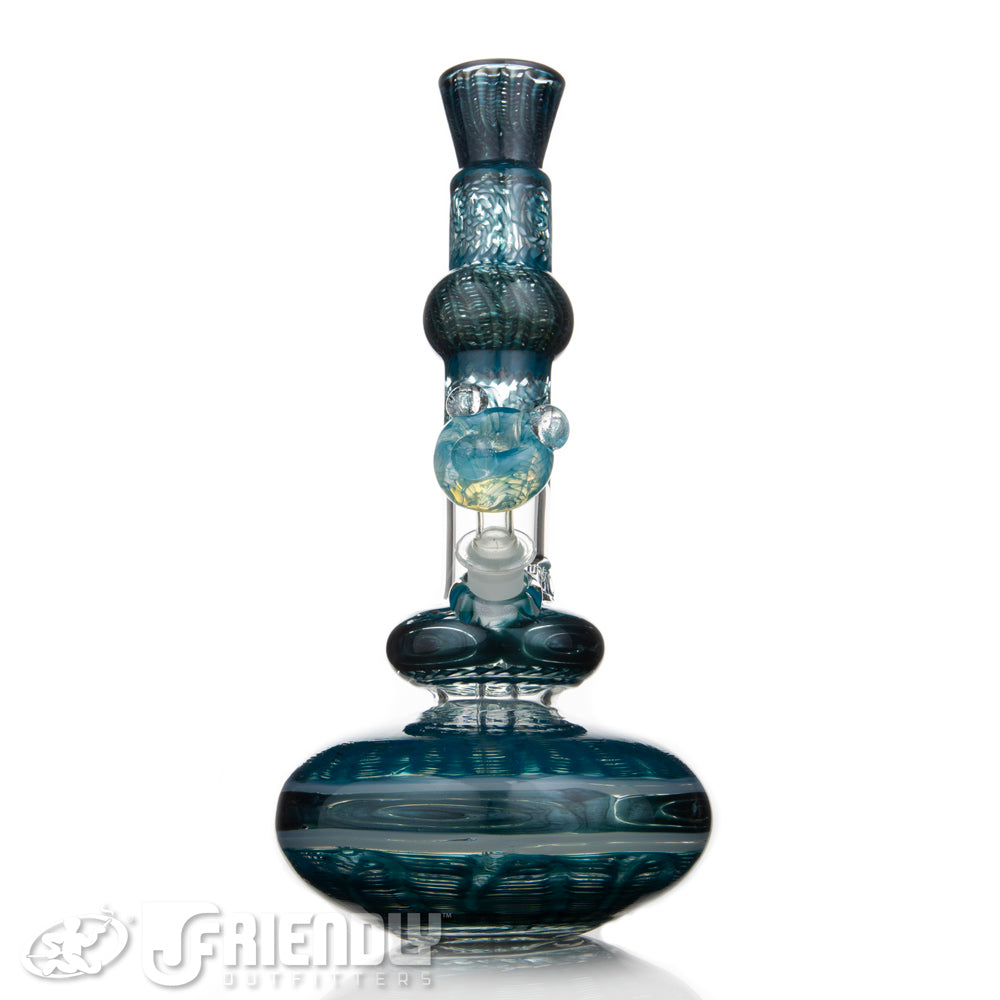HVY Glass 14mm Teal Section Bubble Tube