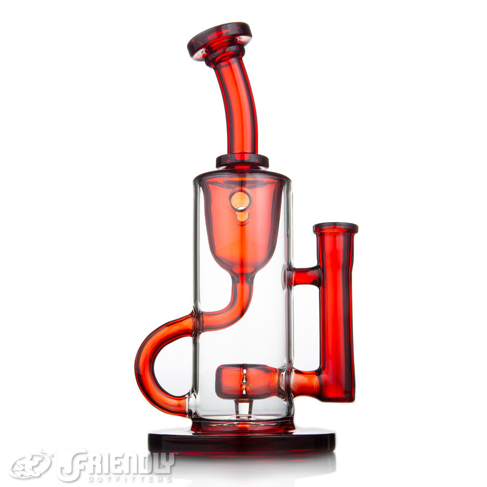 Fresh Glass 14mm Red Klein Recycler
