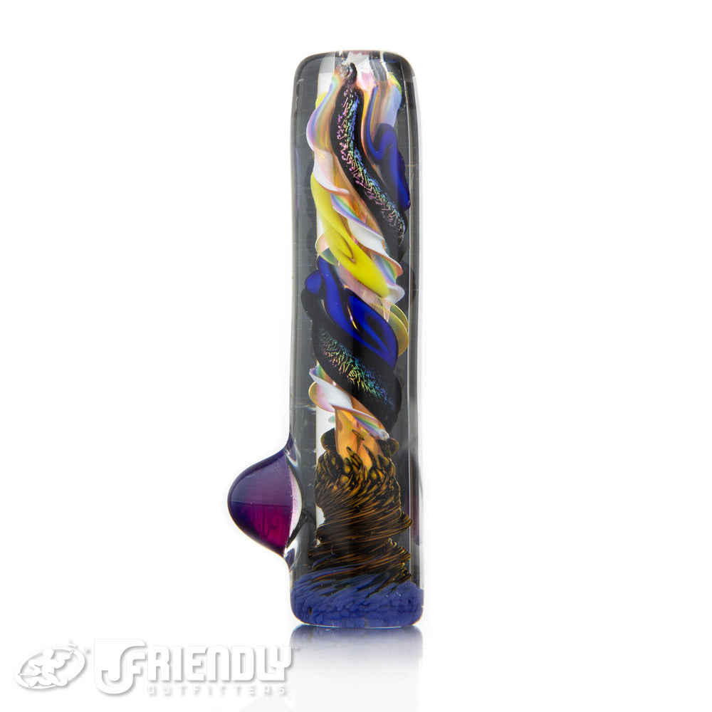 Oregon J Glass Thick Lime and White Chillum #21