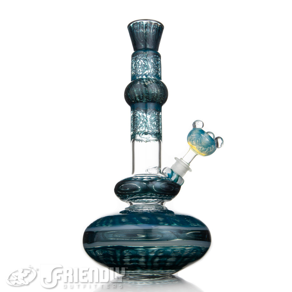 HVY Glass 14mm Teal Section Bubble Tube