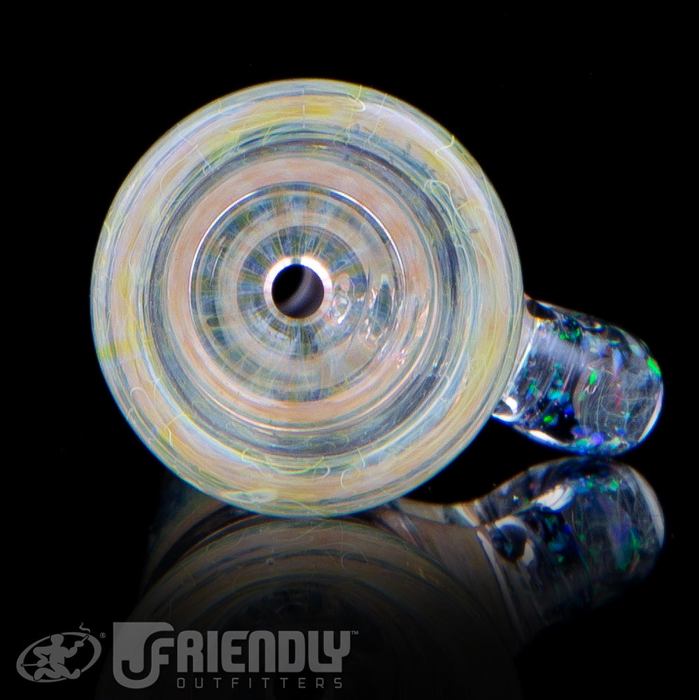 Royals Glass Fumed Onie w/ Crushed Opal Loop