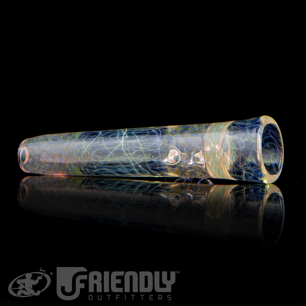 Royals Glass Fumed Onie w/ Crushed Opal Loop