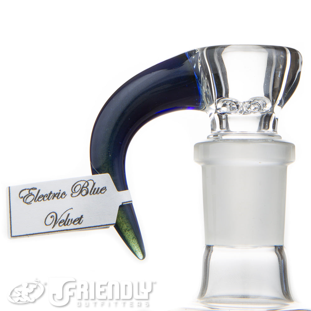 Sovereignty Glass 18mm Partial Accent Electric Blue Velvet Slide