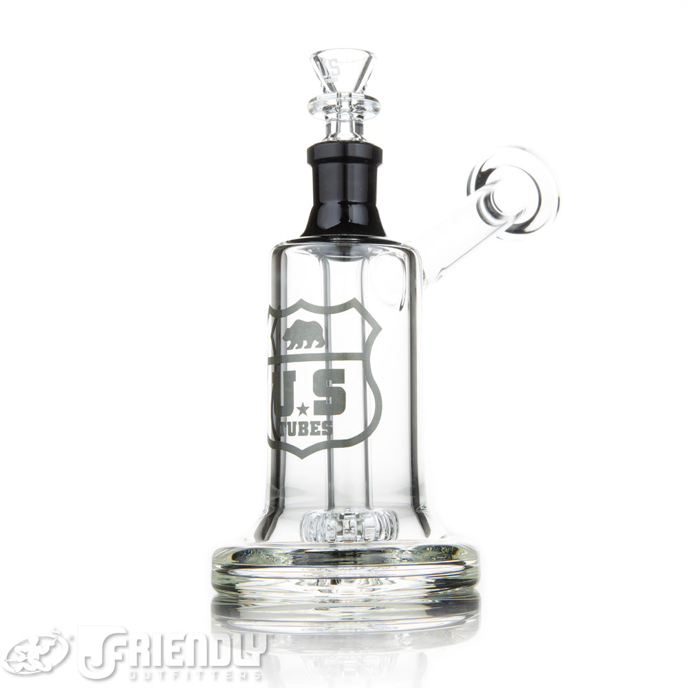 US Tubes 19mm Hybrid Bubbler w/Black Label and Joint